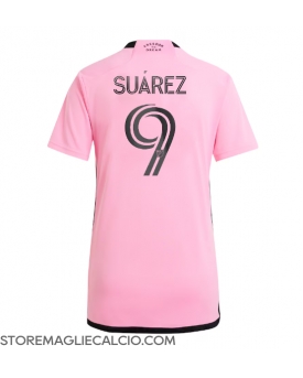 Inter Miami Luis Suarez #9 Maglia Gara Casa Repliche 2024-25 Donna